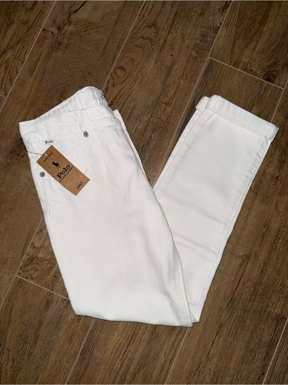 Ralph Lauren Girls White Jeans